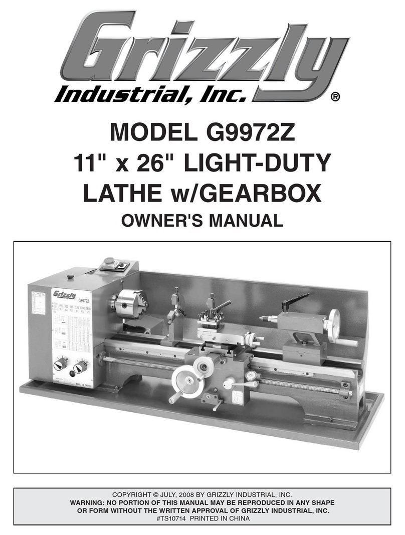 Grizzly G9972Z User manual
