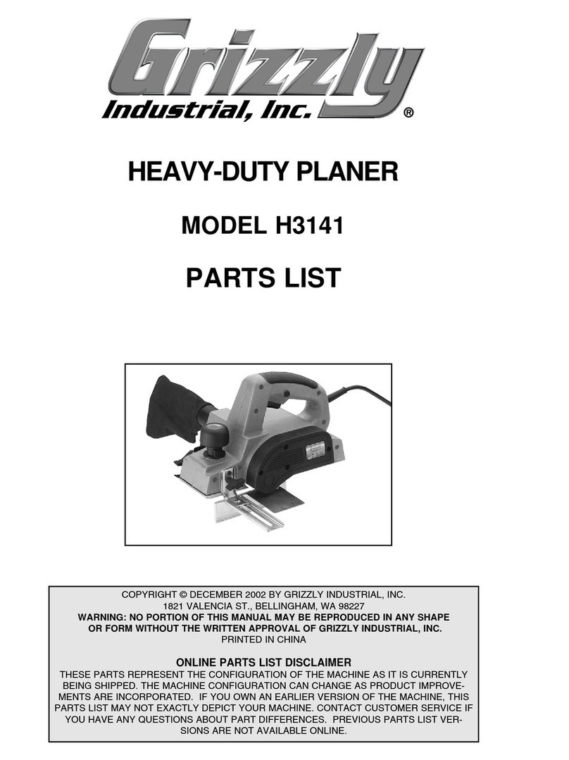 Grizzly H3141 User manual