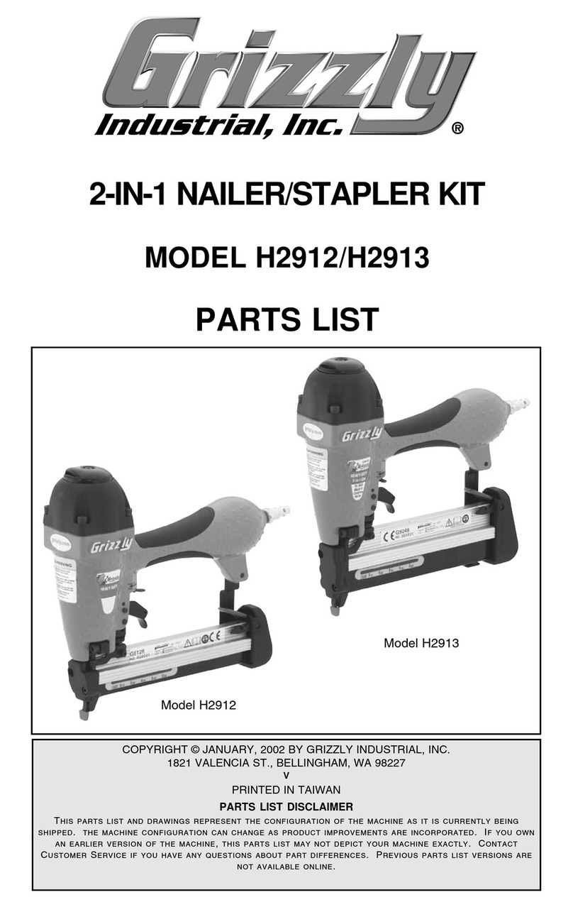 Grizzly H2912 parts list