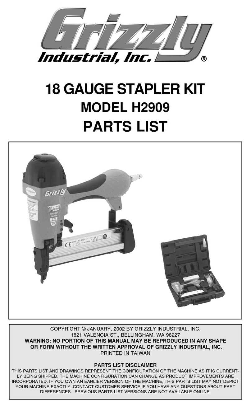 Grizzly H2909 User manual