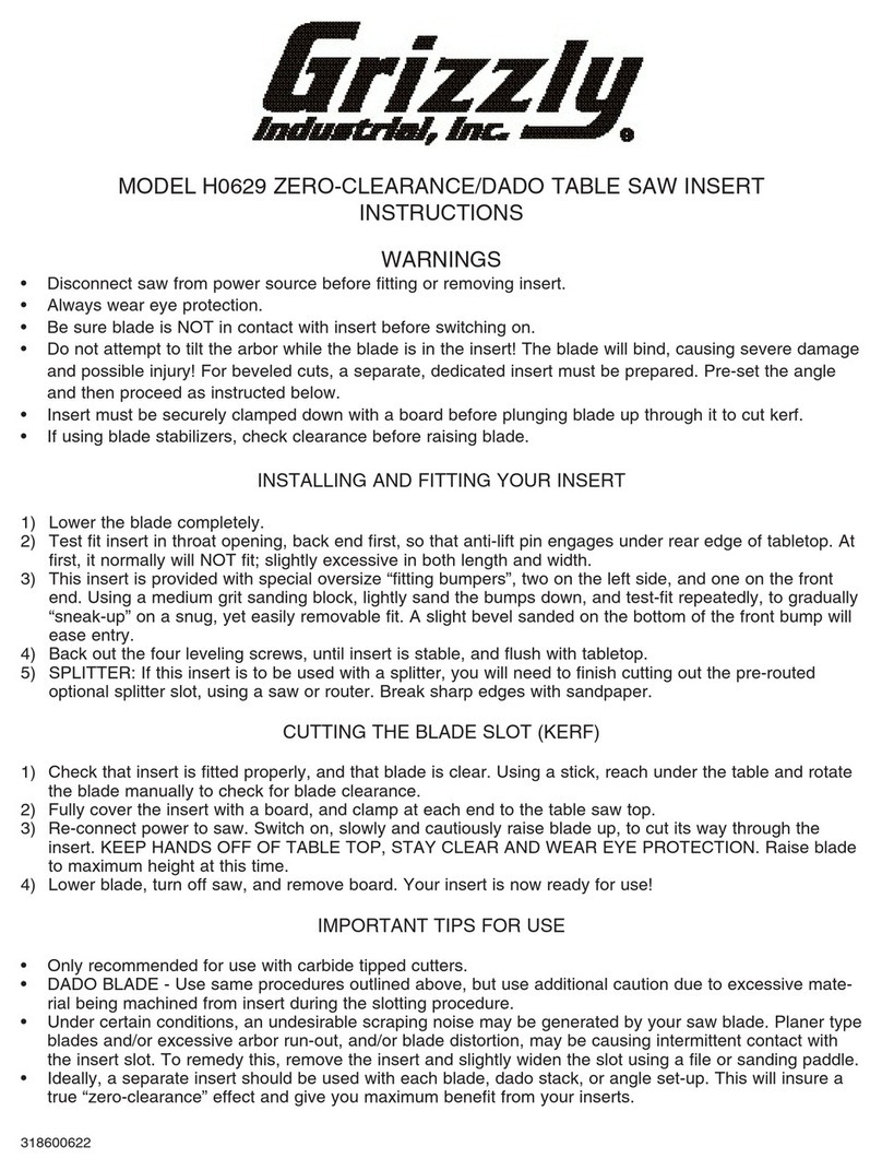 Grizzly H0629 instructions