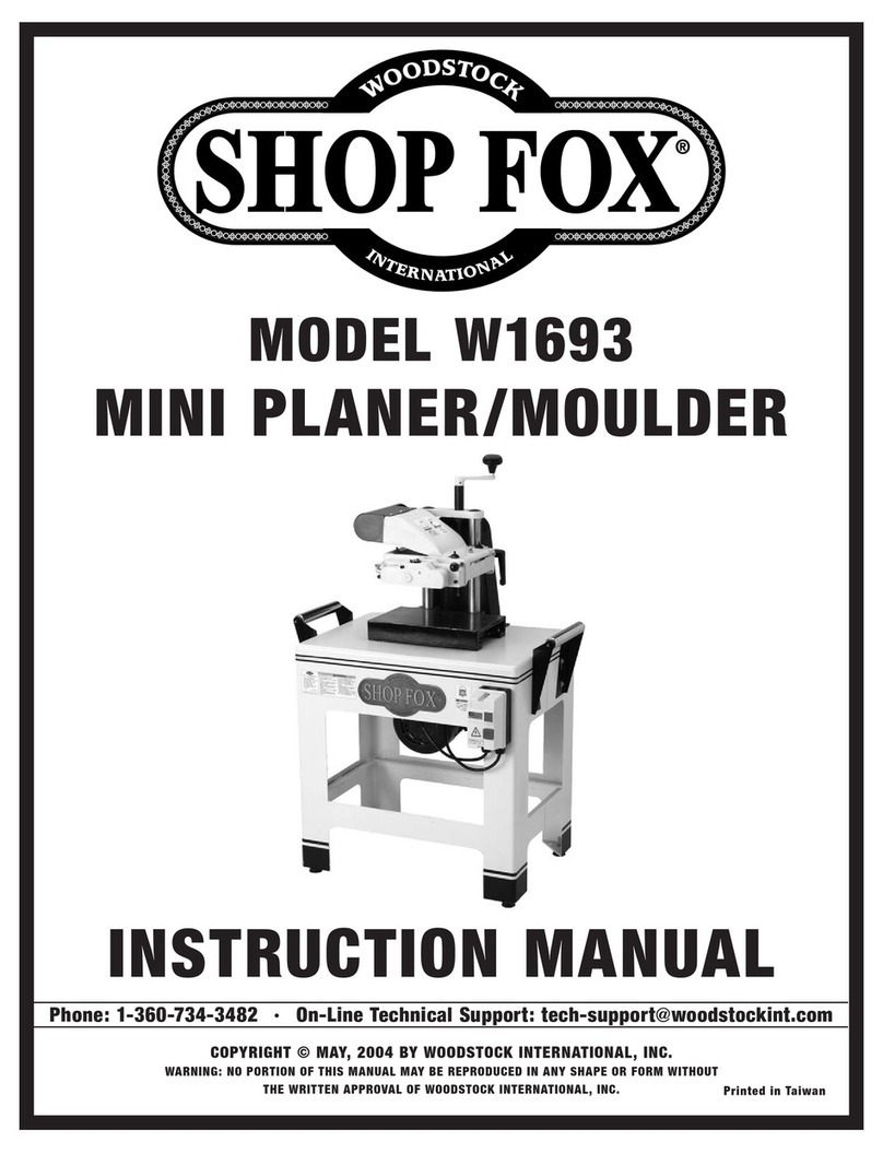 Woodstock SHOP FOX W1693 instruction manual