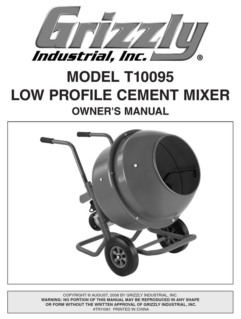 Grizzly T10095 owner's manual