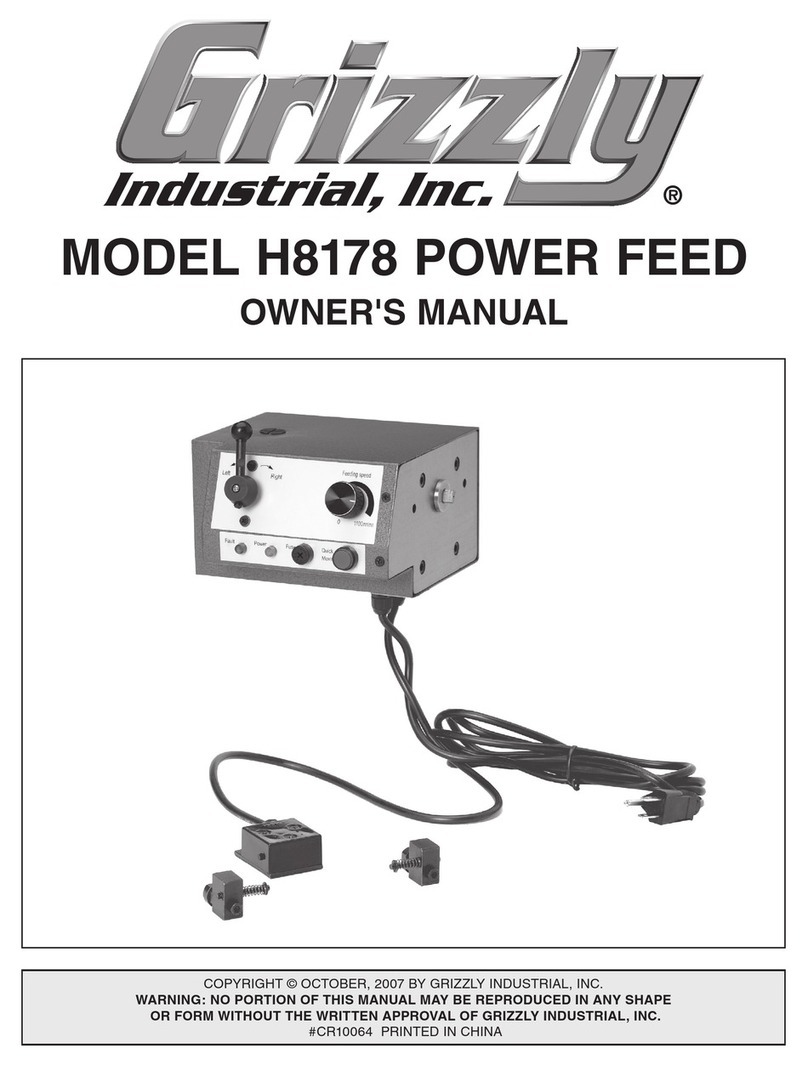 Grizzly H8178 owner's manual