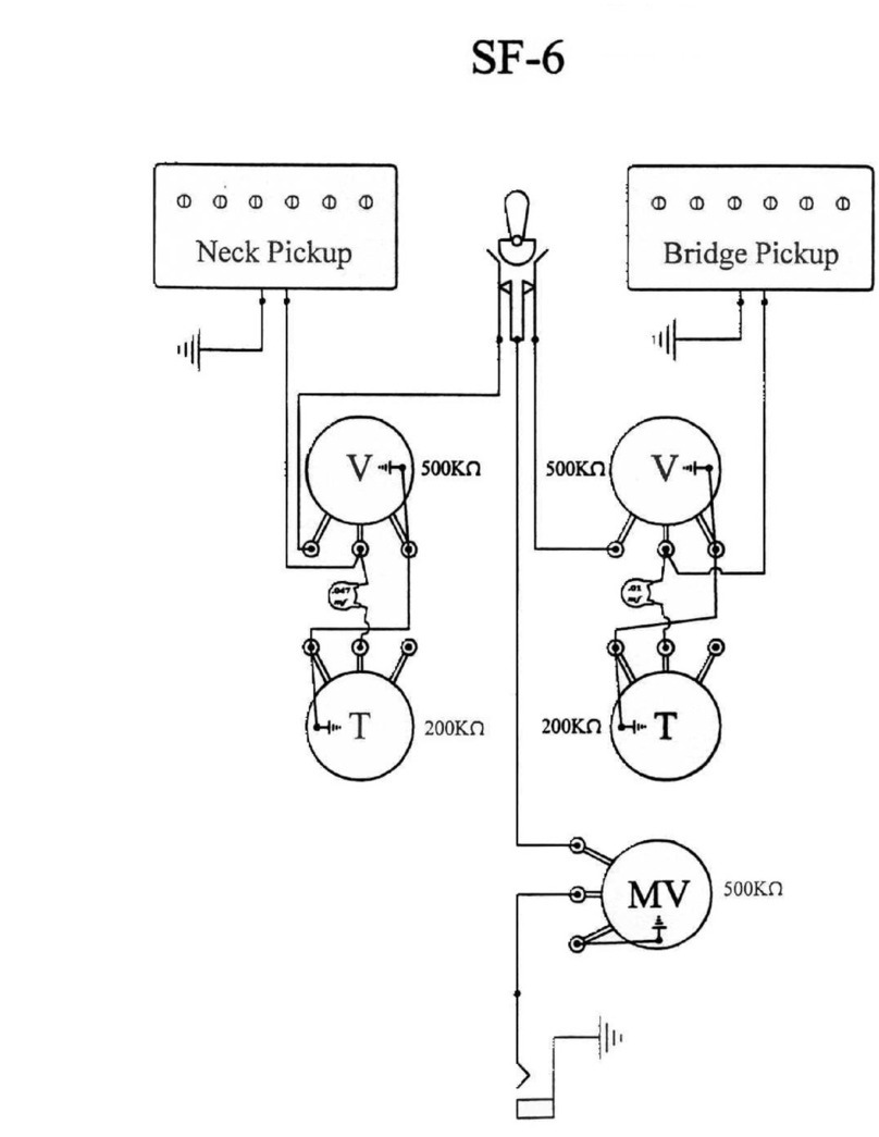 Guild Starfire VI Wiring diagram