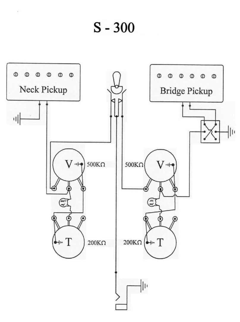 Guild S-300 Schematic diagram