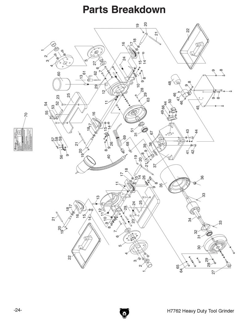 Grizzly H7762 Parts Breakdown