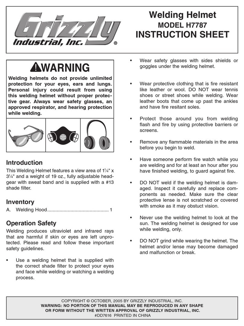Grizzly H7787 instruction sheet