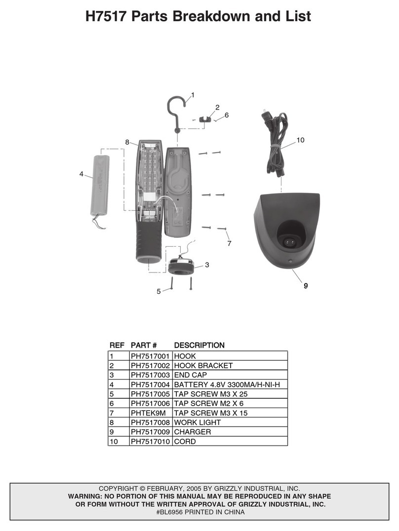 Grizzly H7517 Parts Breakdown