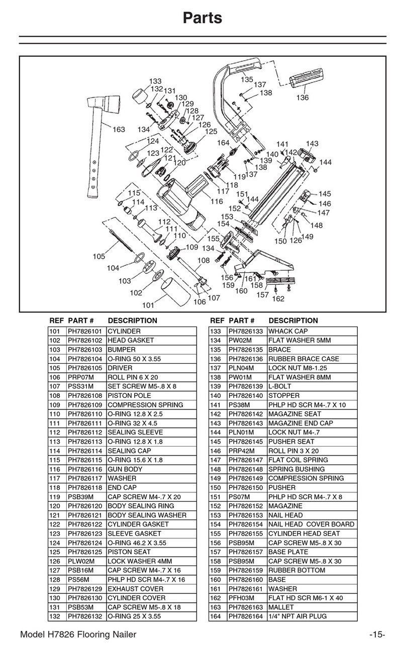 Grizzly H7826 parts list