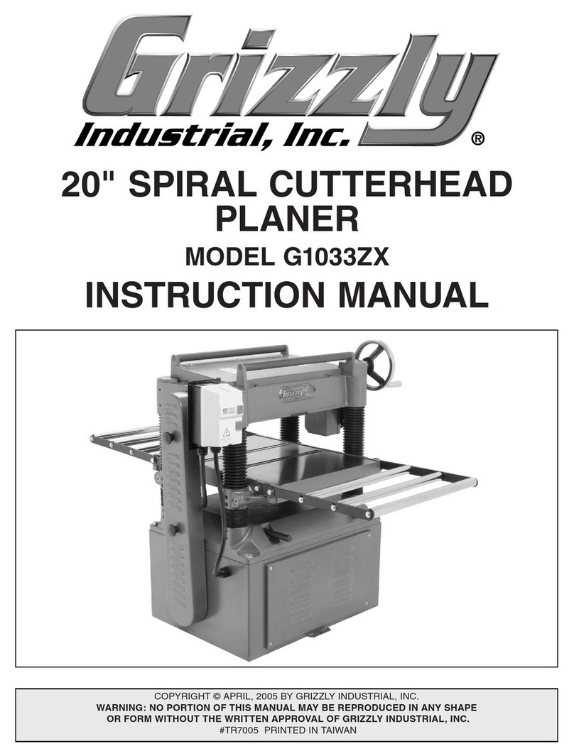 Grizzly G1033ZX User manual