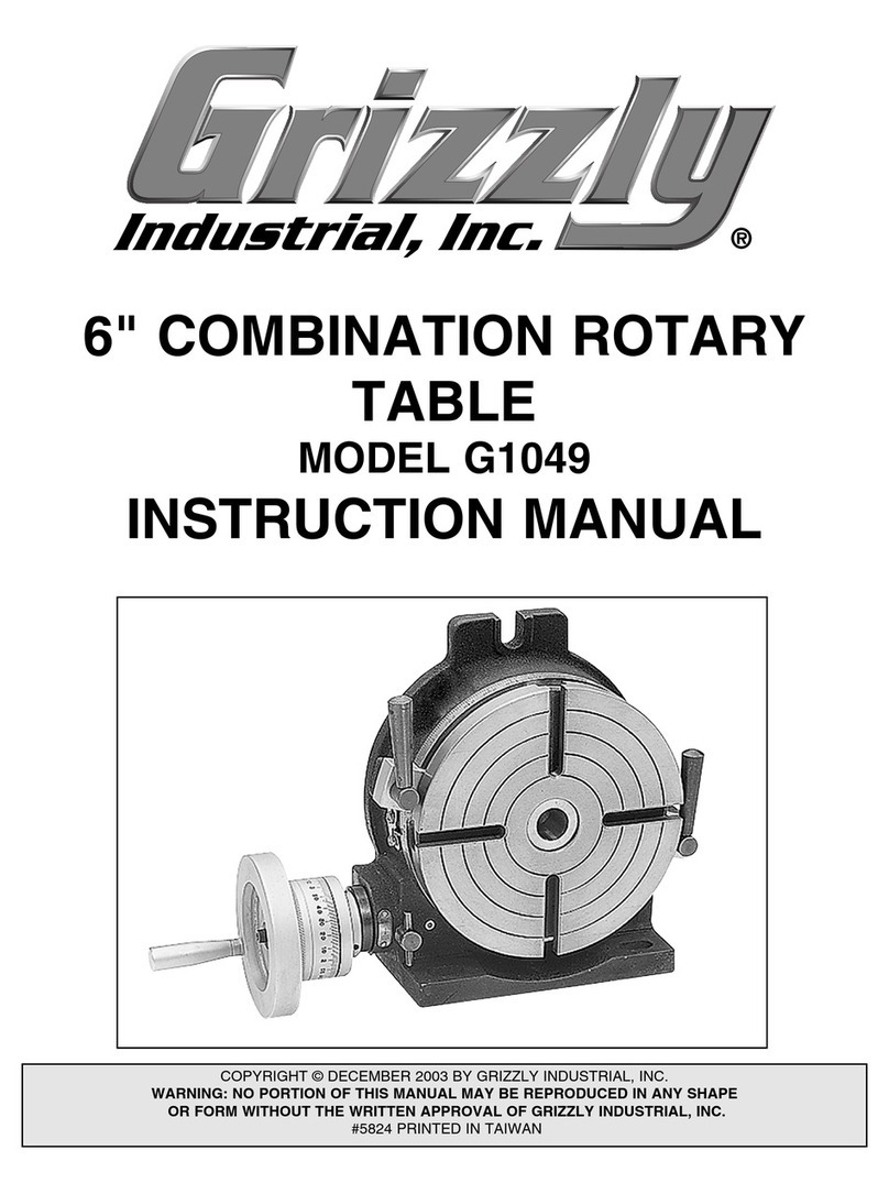 Grizzly G1049 User manual