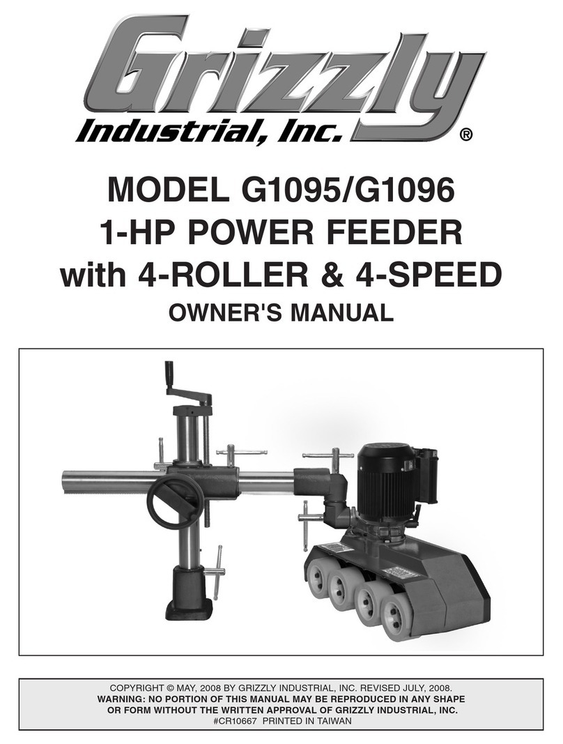 Grizzly G1095 User manual
