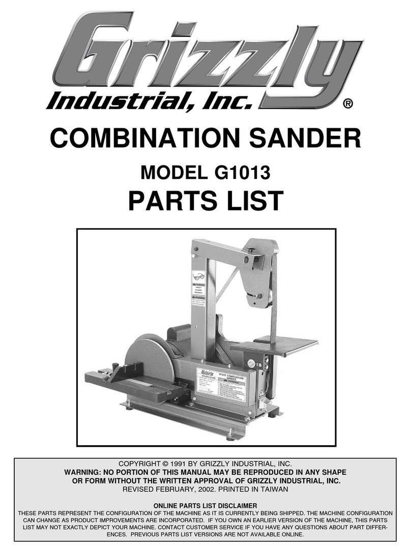Grizzly G1013 User manual