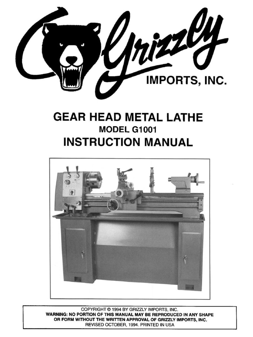 Grizzly G1001 instruction manual