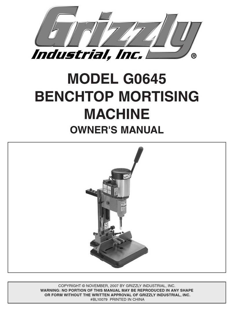 Grizzly G0645 User manual