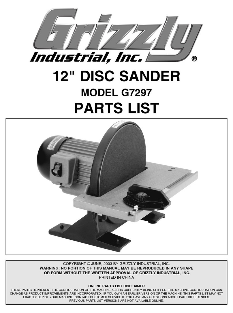 Grizzly G7297 parts list
