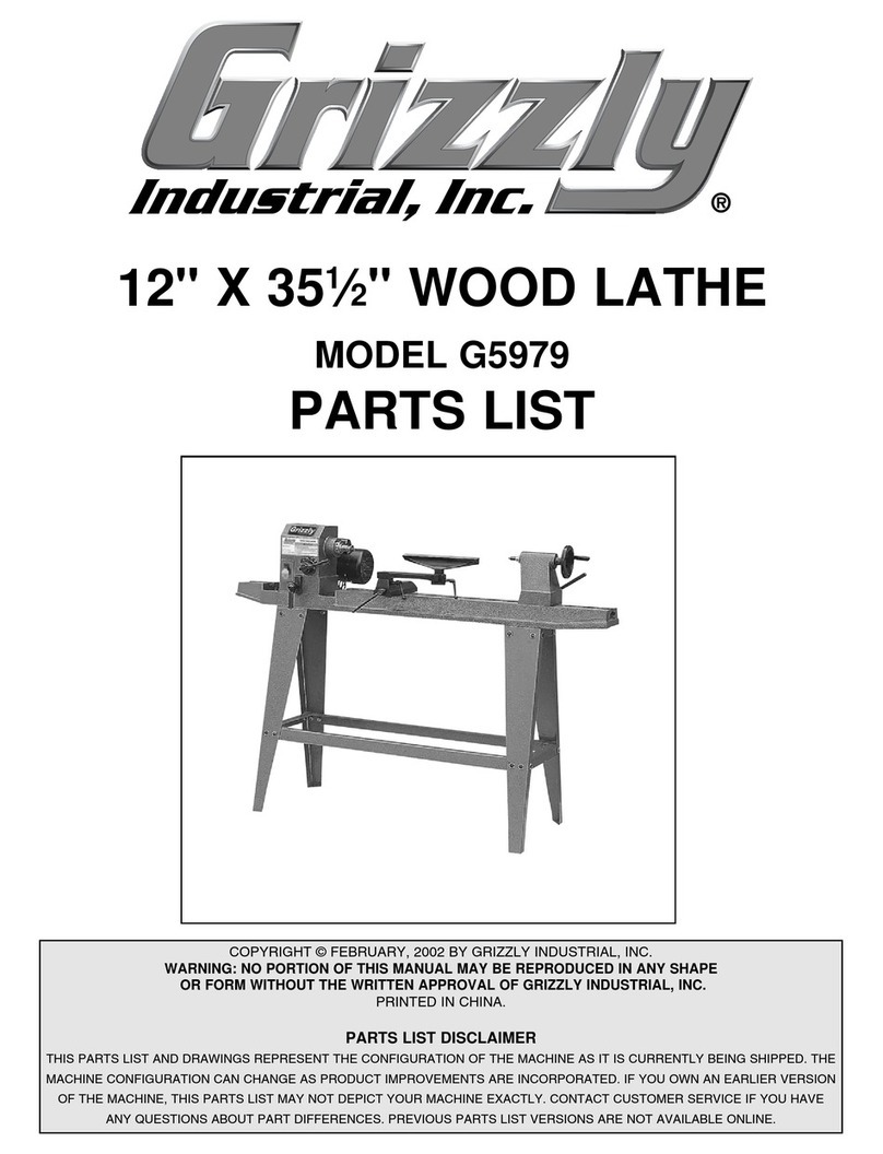 Grizzly G5979 User manual
