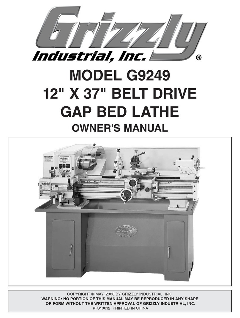 Grizzly G9249 owner's manual