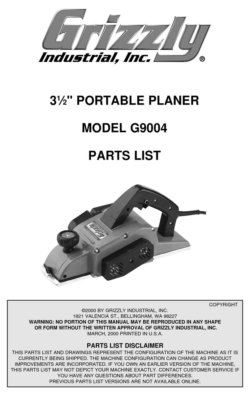 Grizzly G9004 parts list