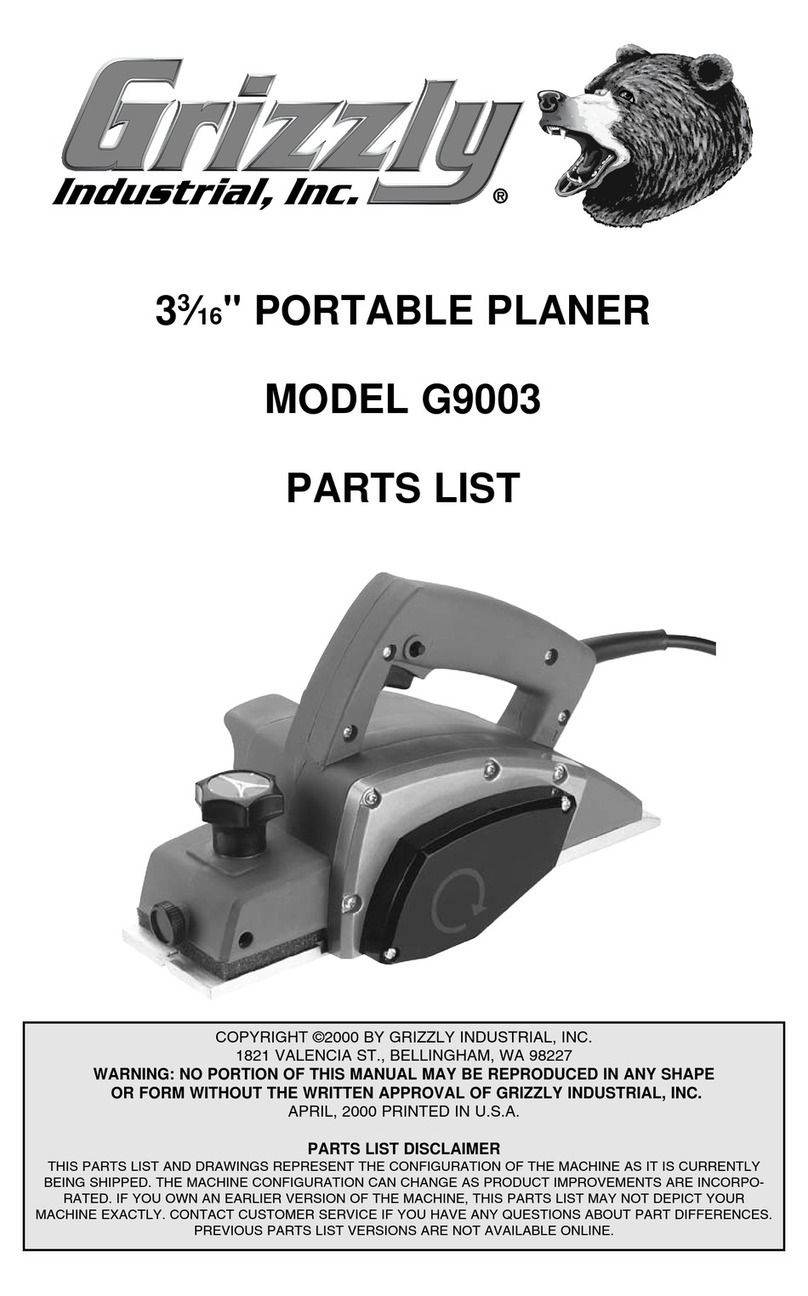 Grizzly G9003 parts list