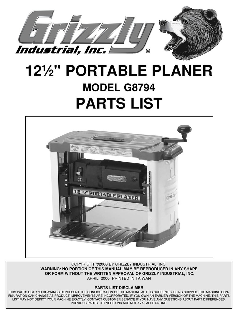 Grizzly G8794 parts list