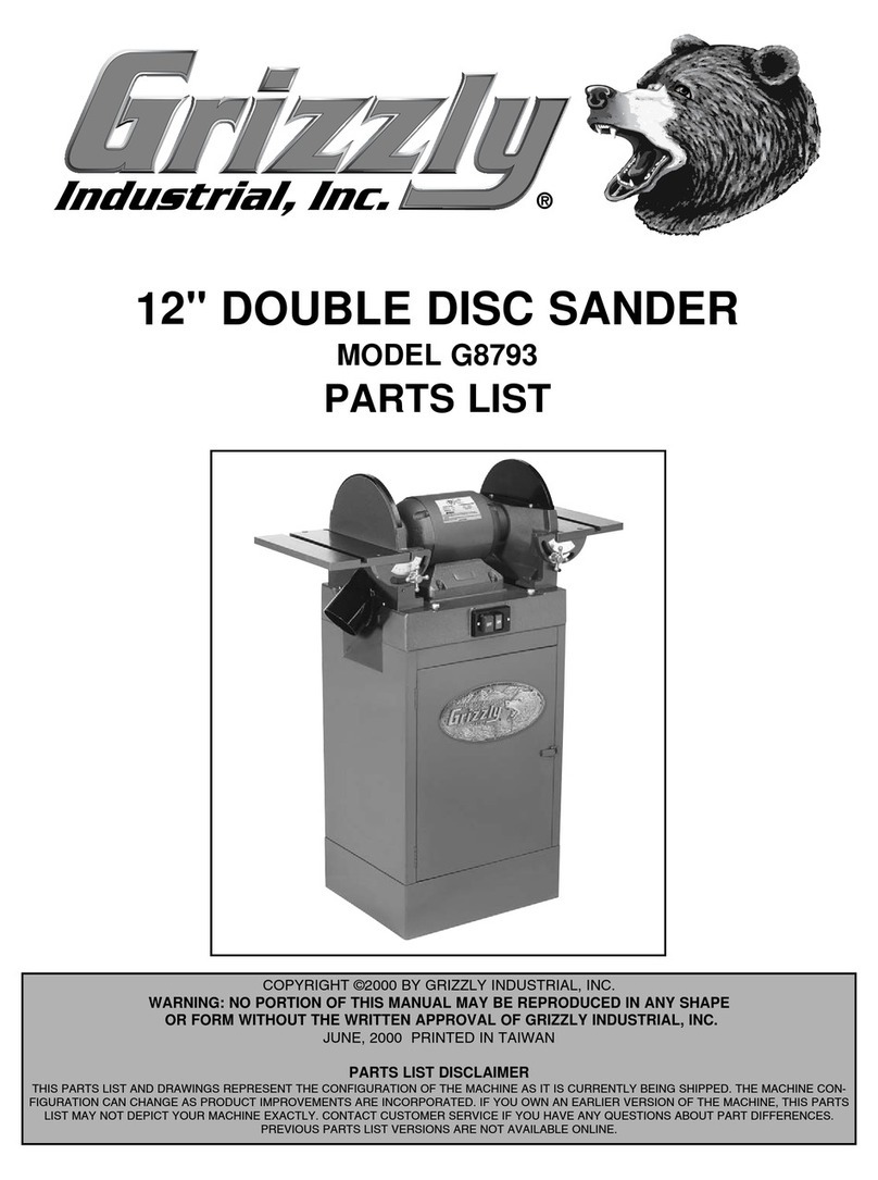 Grizzly G8793 parts list