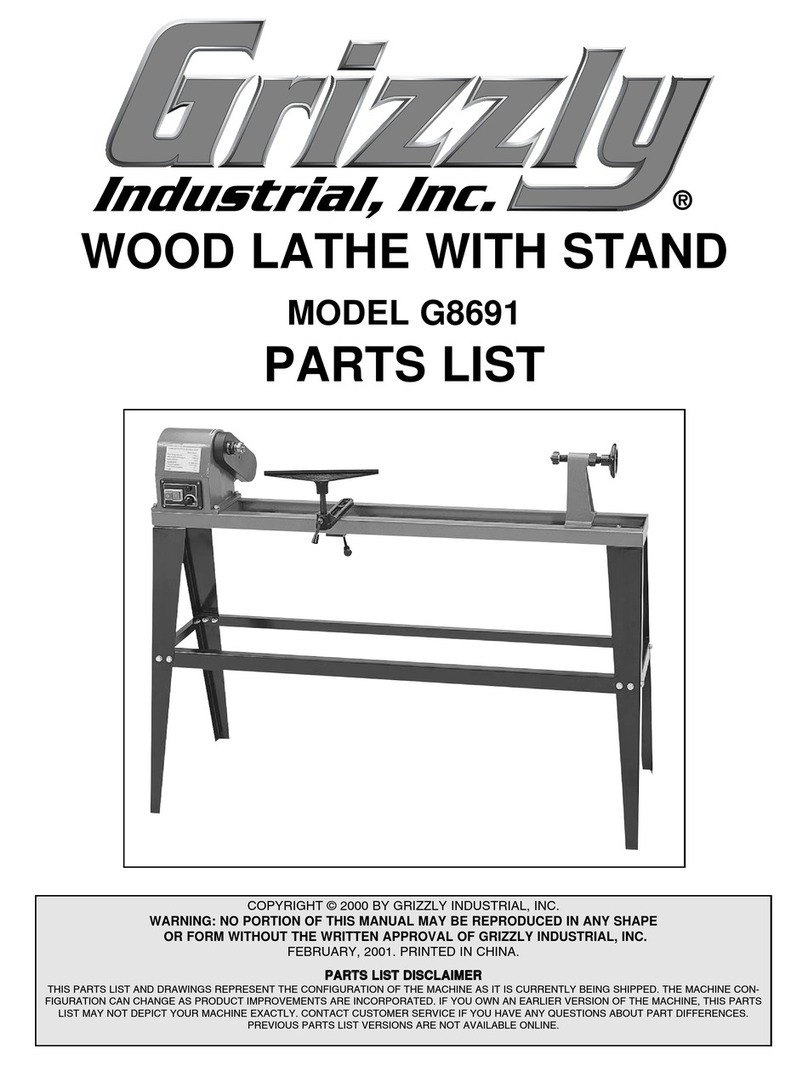 Grizzly G8691 parts list