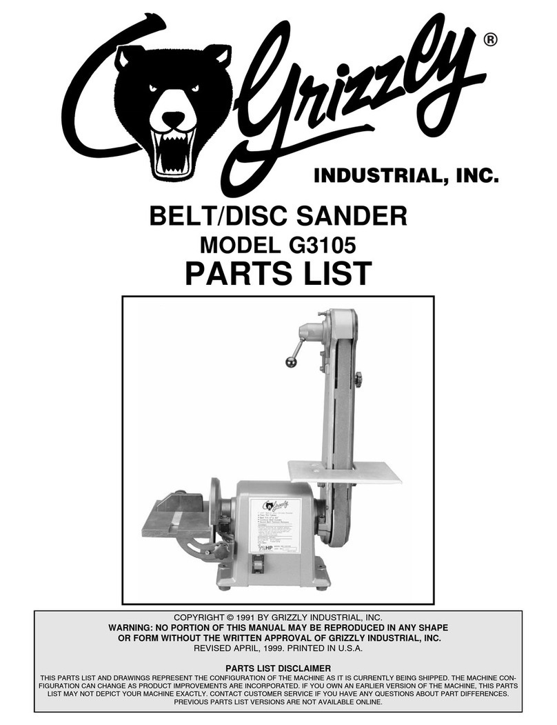 Grizzly G3105 User manual