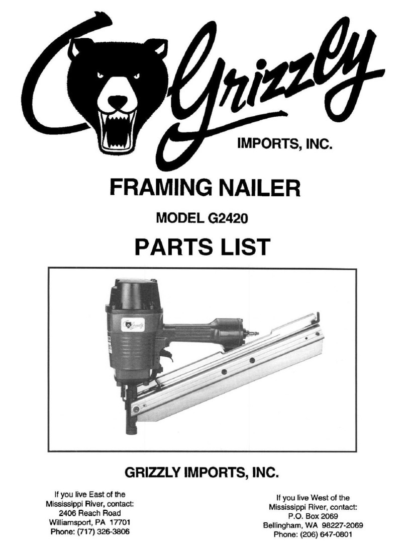 Grizzly G2420 parts list