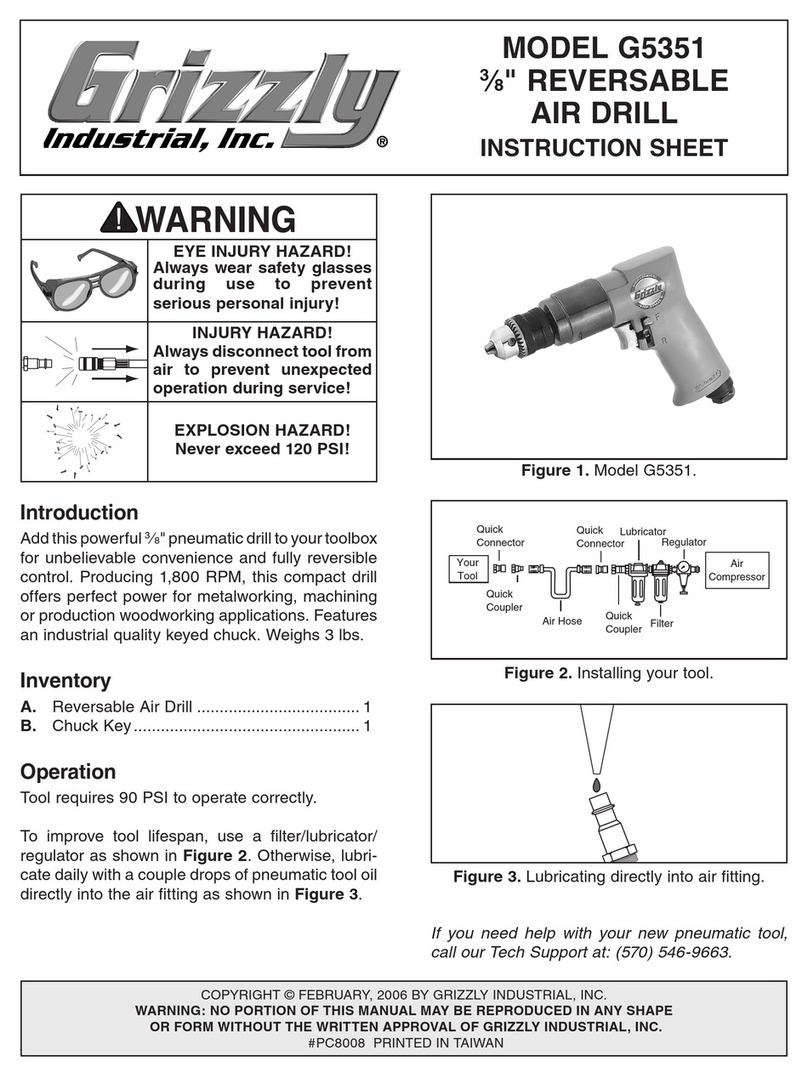Grizzly G5351 instruction sheet