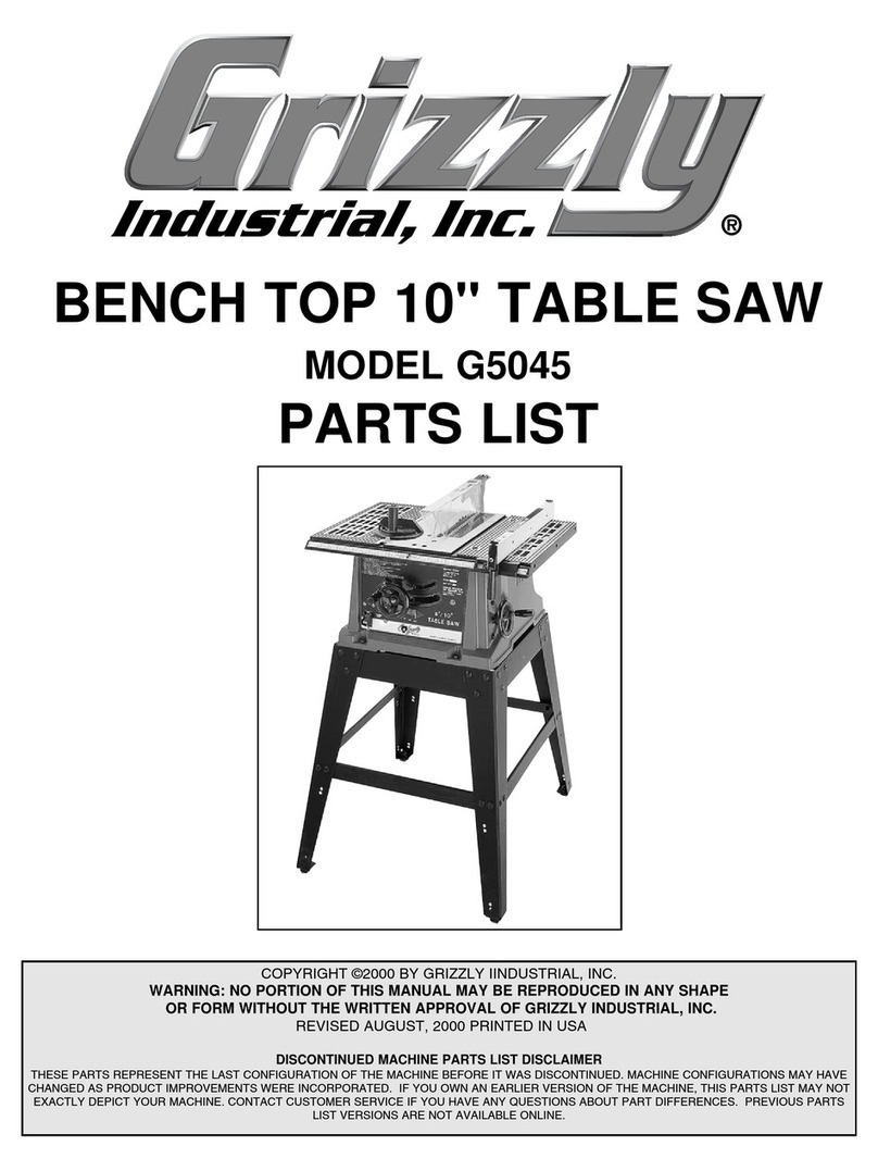 Grizzly G5045 parts list