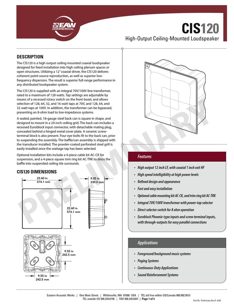 EAW CIS120 Specifications