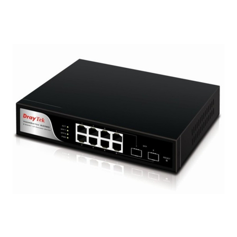Draytek VigorSwitch G2080 User manual