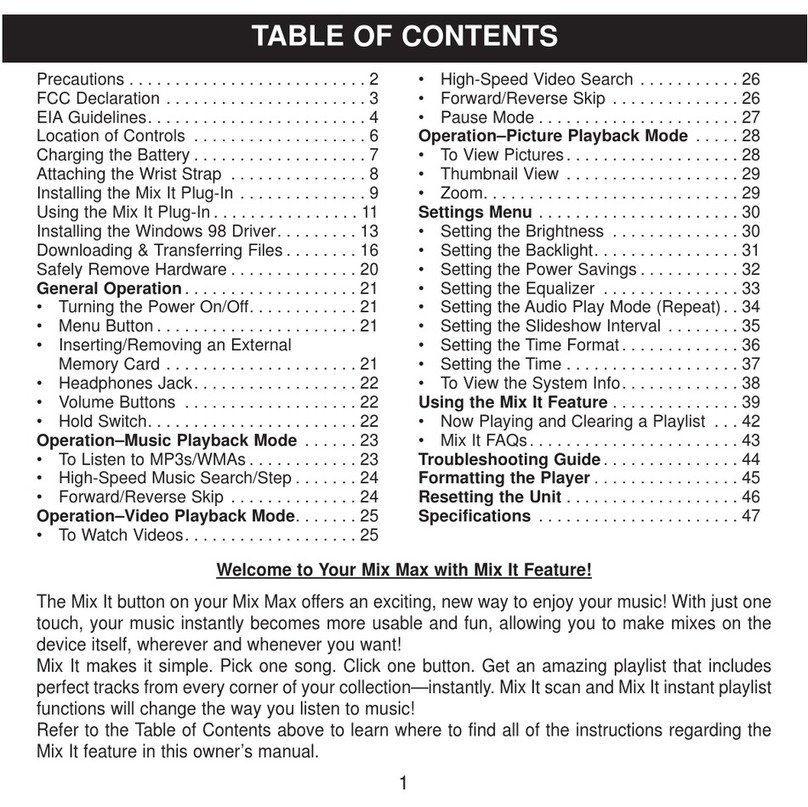 Digital Blue Disney Mix Max 512MB User manual