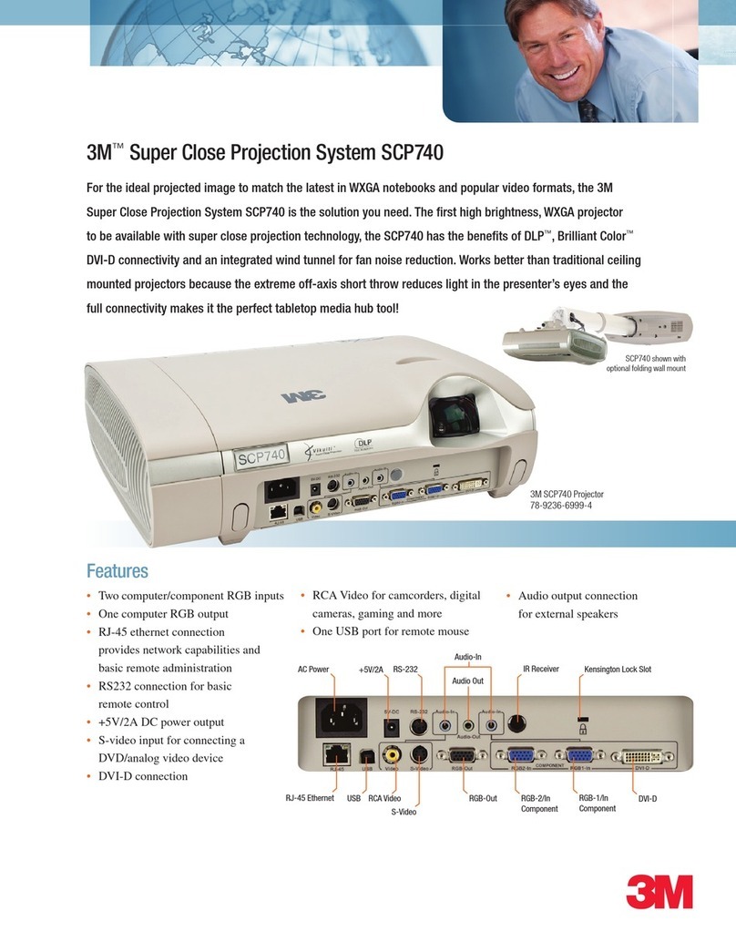 3M SCP740 User manual