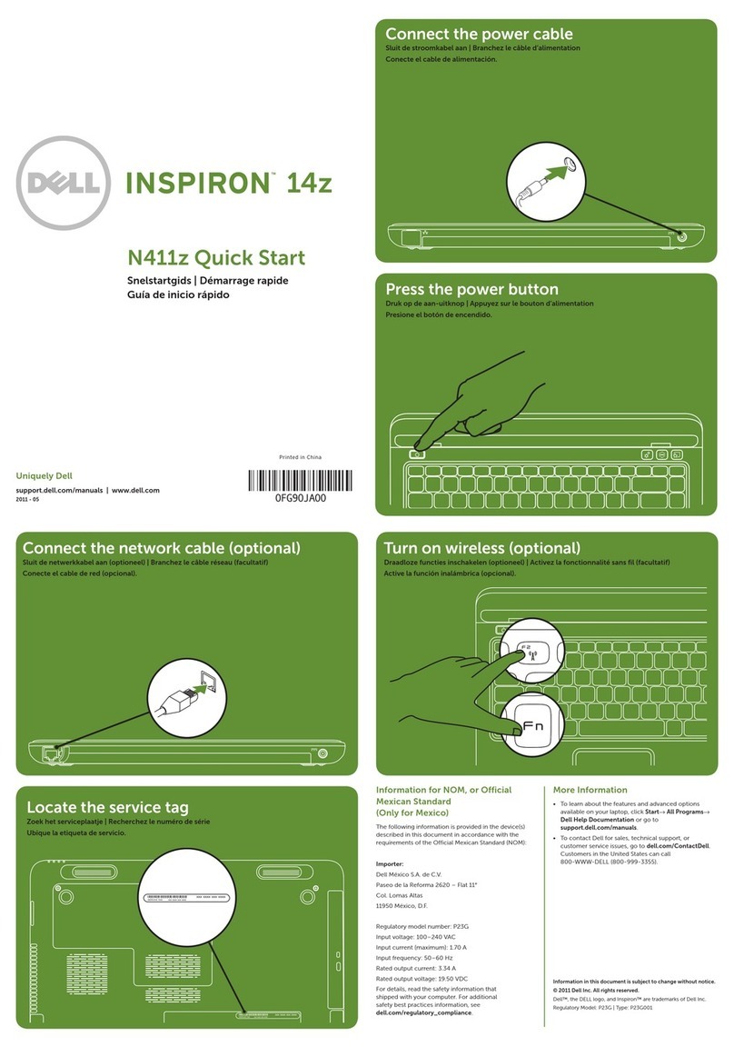 Dell Inspiron N411z User manual