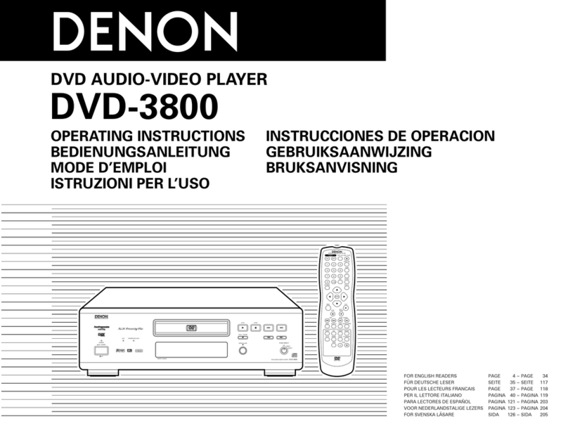 Denon DVD-3800 User manual