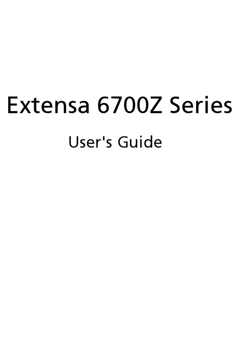 Acer Extensa 6700Z Series User manual