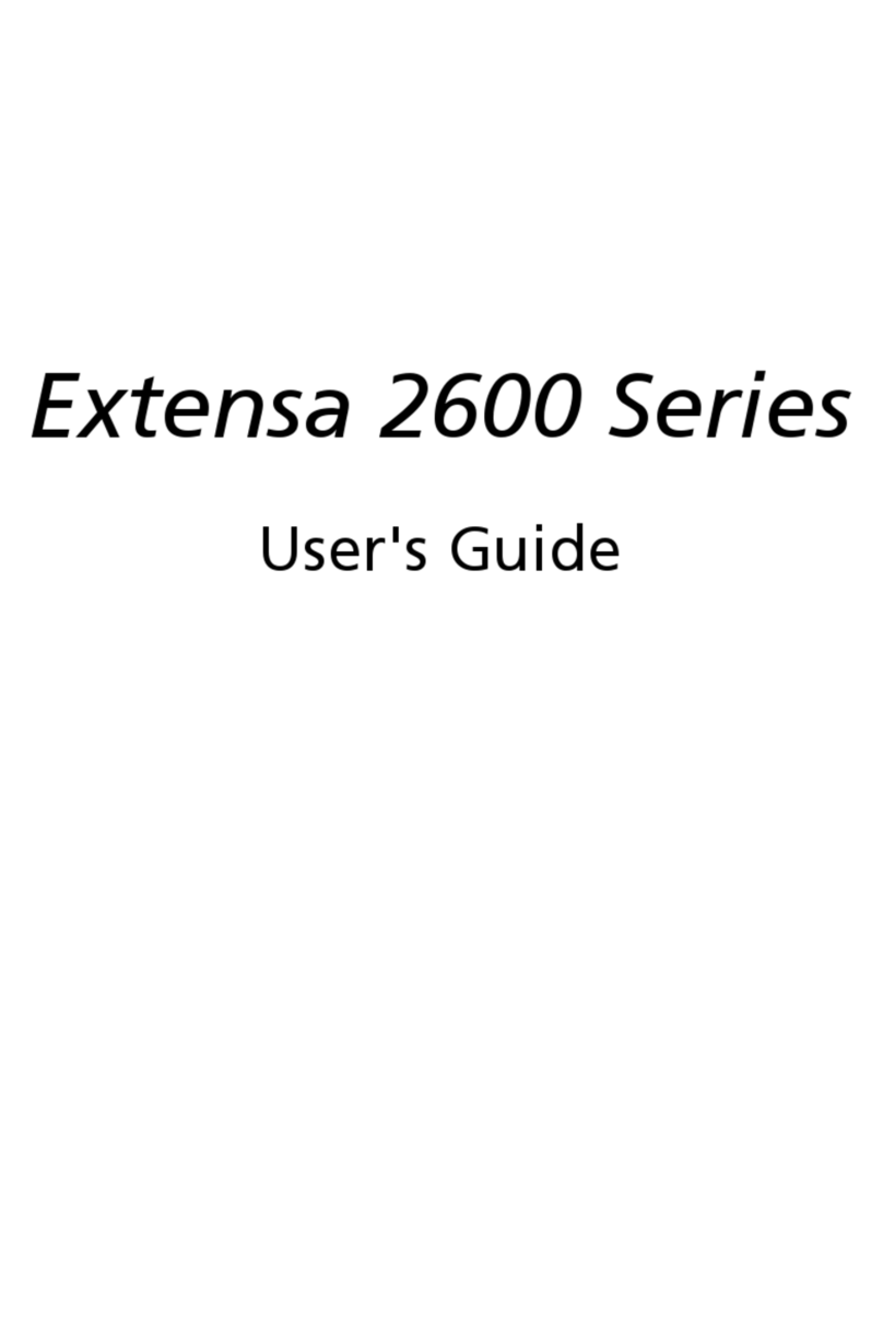 Acer Extensa 2600 User manual