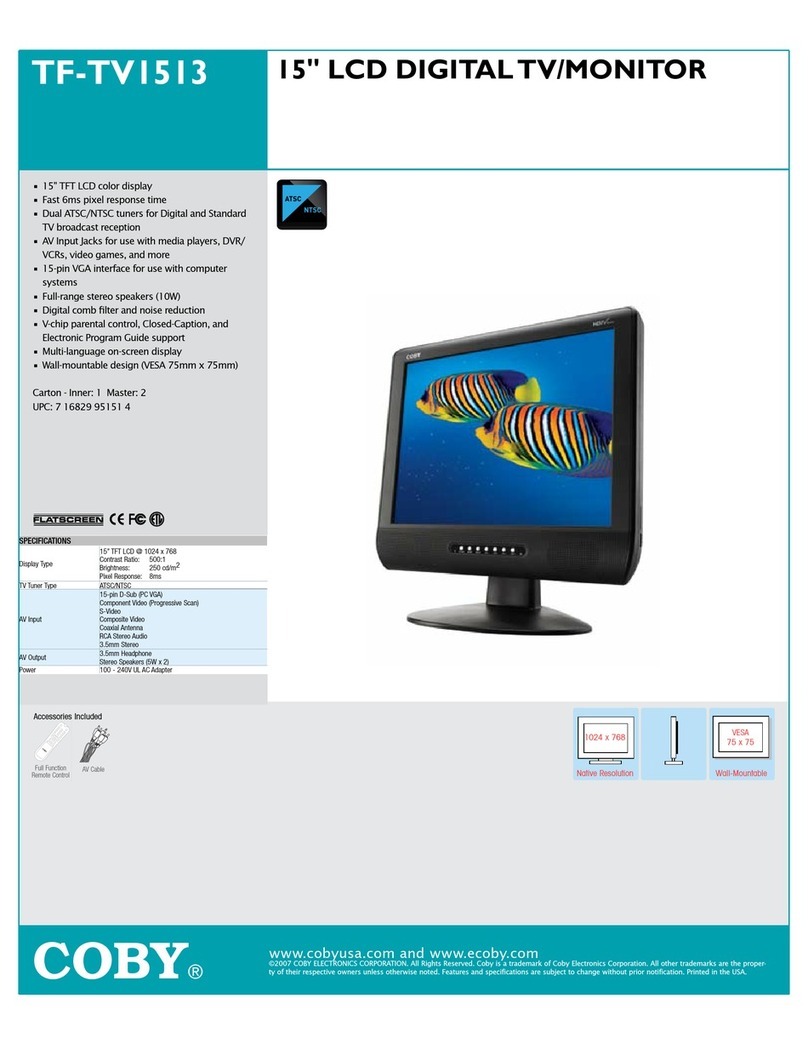 Coby TF-TV1513 User manual