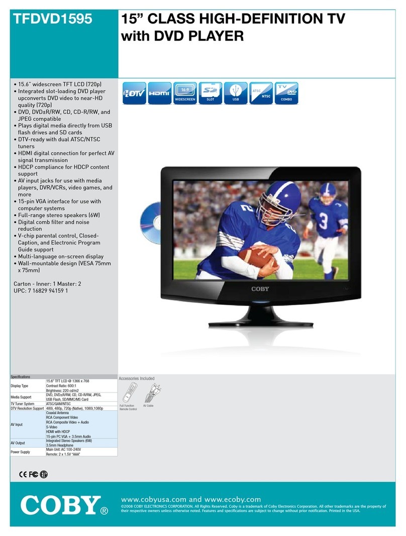 Coby TFDVD1595 User manual Coby TFDVD1595 User manual