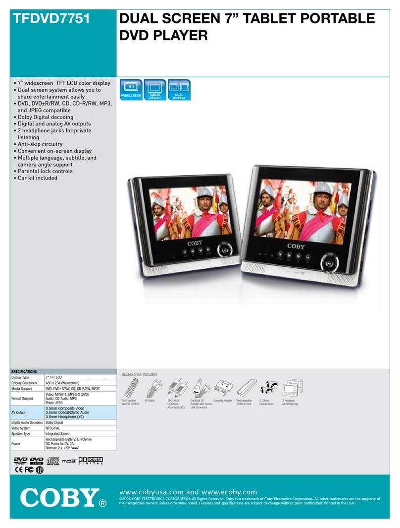 Coby TF-DVD7751 Specifications