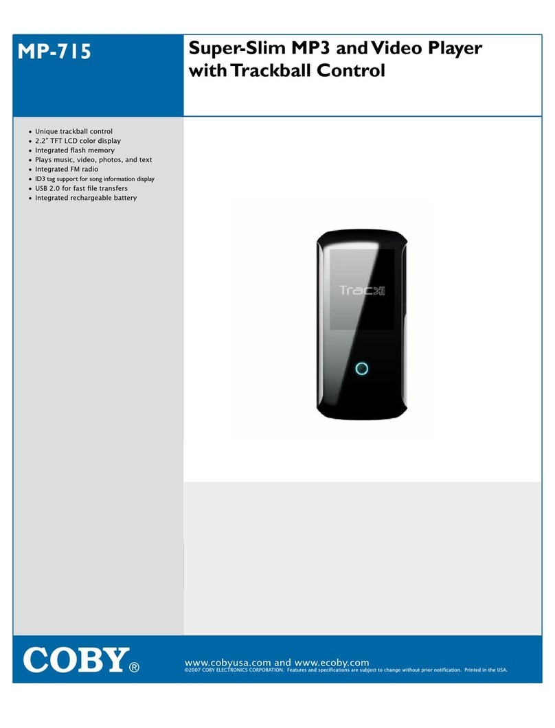 Coby MP-715 1GB User manual