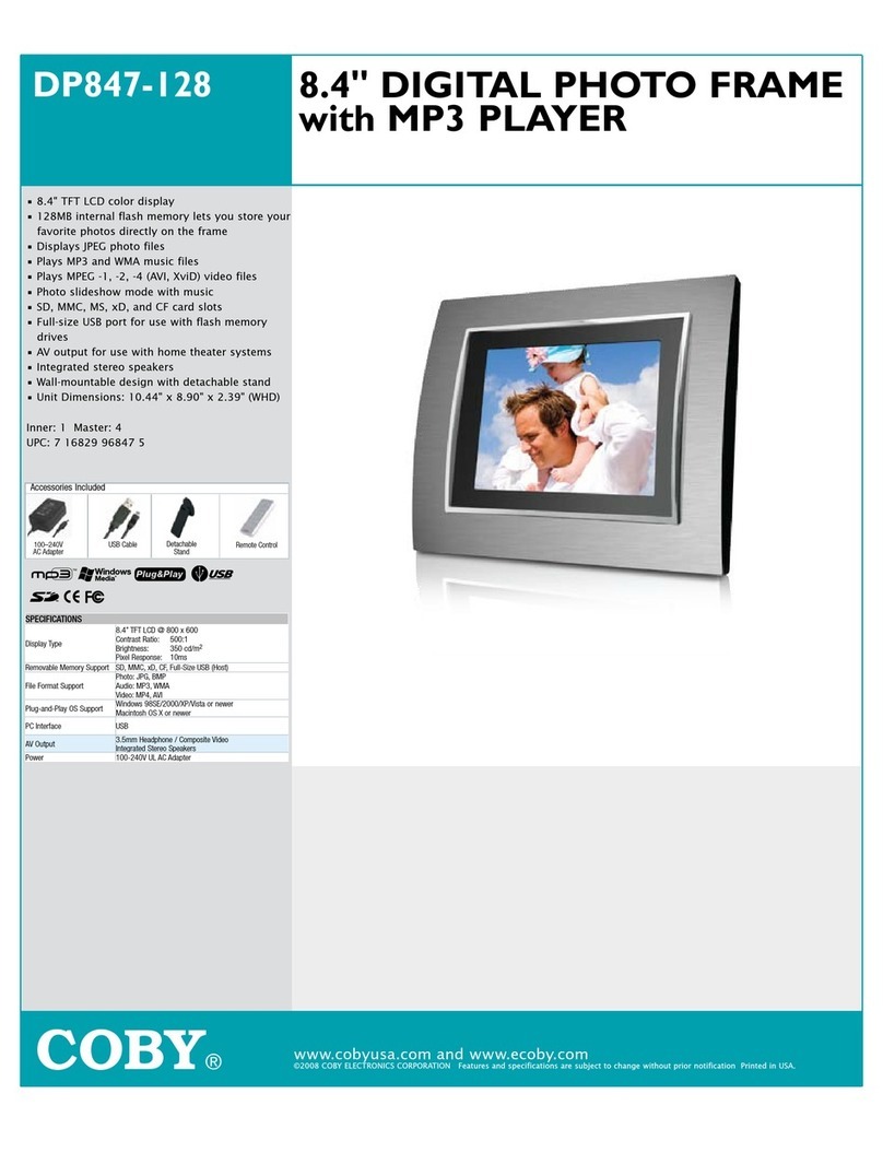 Coby DP-847 User manual