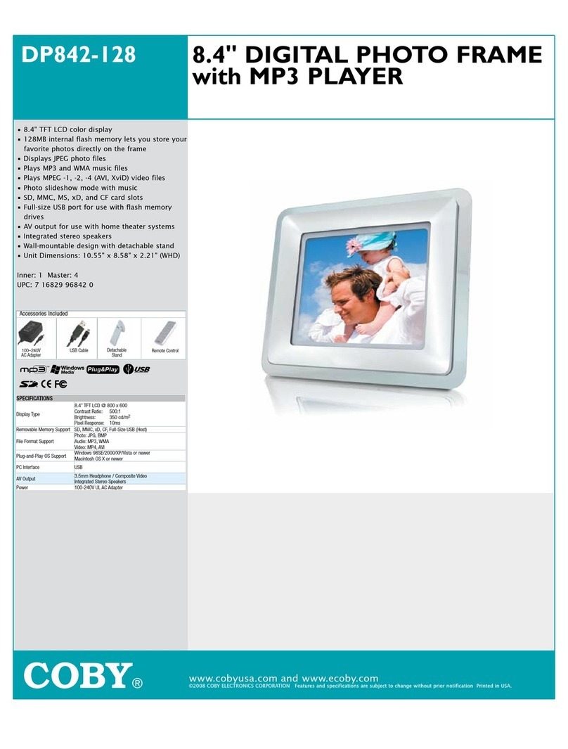 Coby DP-842 Specifications