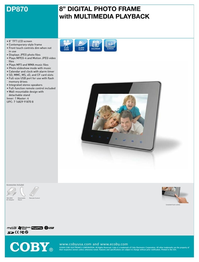 Coby DP870 User manual