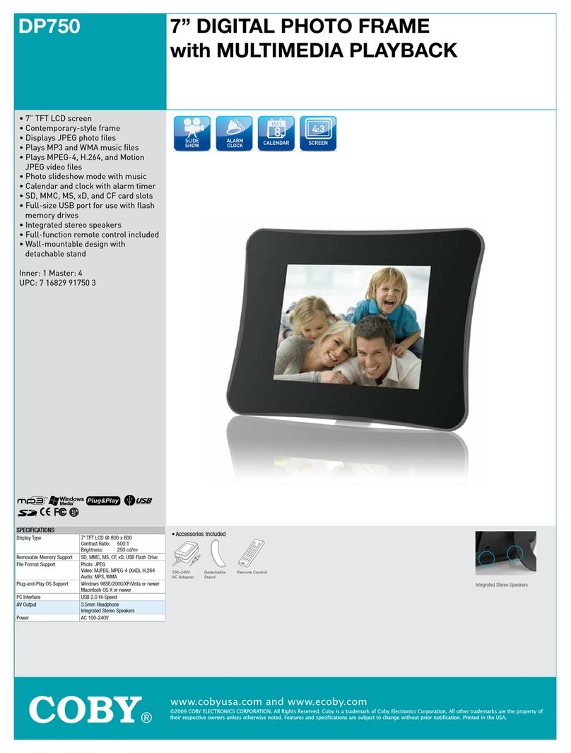 Coby DP-750 User manual