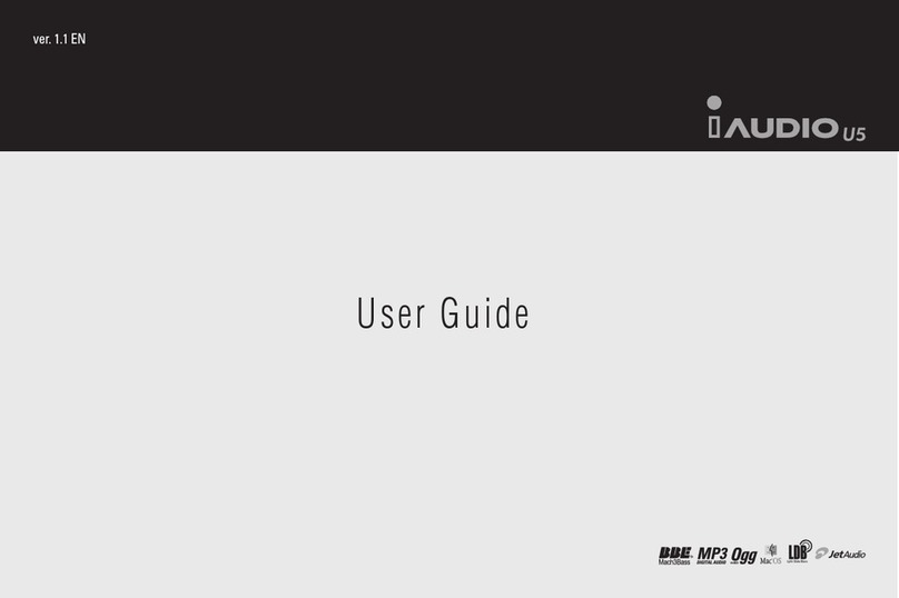 Cowon iAUDIO U5 4GB User manual