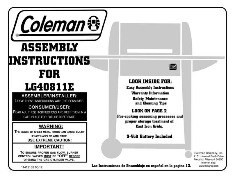 Coleman 4000 Series LG40811E User manual Coleman 4000 Series LG40811E User manual